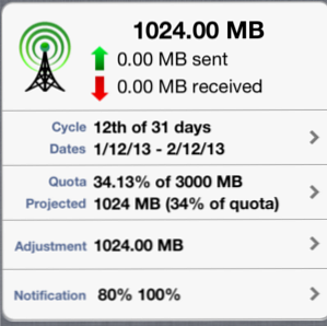 Usa Data Master per tenere traccia dell'utilizzo dei dati del tuo iPhone [iOS, gratuito per un tempo limitato] / iPhone e iPad